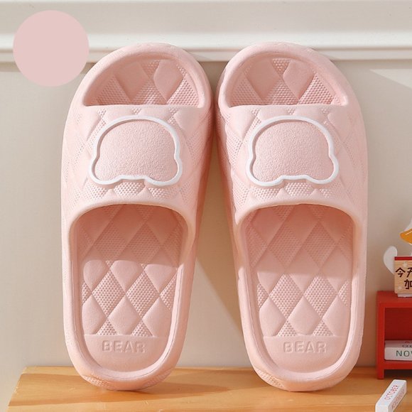 New Bear Slippers Indoor Non-slip Thick Soles Floor Bedroom Bathroom Slippers - Picture 6 of 12
